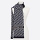 Replica Dior CD Oblique Stole Wool and Cashmere Blue Fake Replica Dior CD Oblique Stole Wool and Cashmere Blue Fake