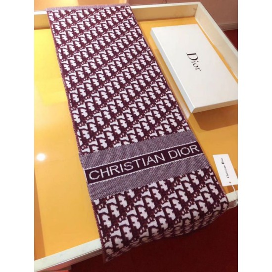 Replica Dior CD Oblique Stole Wool and Cashmere Bordeaux Fake Replica Dior CD Oblique Stole Wool and Cashmere Bordeaux Fake