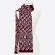 Replica Dior CD Oblique Stole Wool and Cashmere Bordeaux Fake Replica Dior CD Oblique Stole Wool and Cashmere Bordeaux Fake