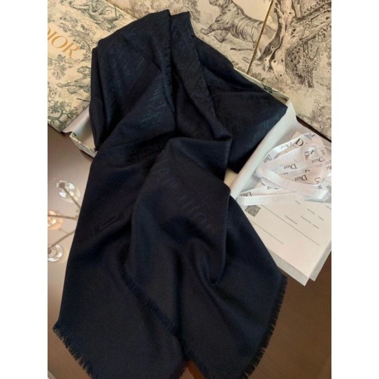 Replica Dior Oblique Shawl 140 CM Navy Blue Fake Replica Dior Oblique Shawl 140 CM Navy Blue Fake