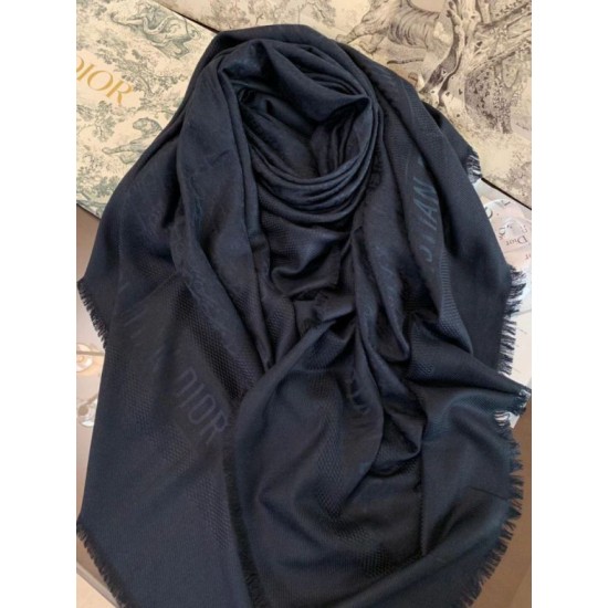 Replica Dior Oblique Shawl 140 CM Navy Blue Fake Replica Dior Oblique Shawl 140 CM Navy Blue Fake
