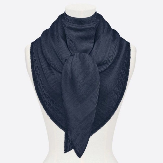 Replica Dior Oblique Shawl 140 CM Navy Blue Fake Replica Dior Oblique Shawl 140 CM Navy Blue Fake