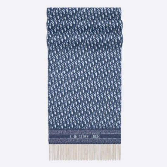 Replica Dior Oblique Scarf Blue Cashmere Fake Replica Dior Oblique Scarf Blue Cashmere Fake