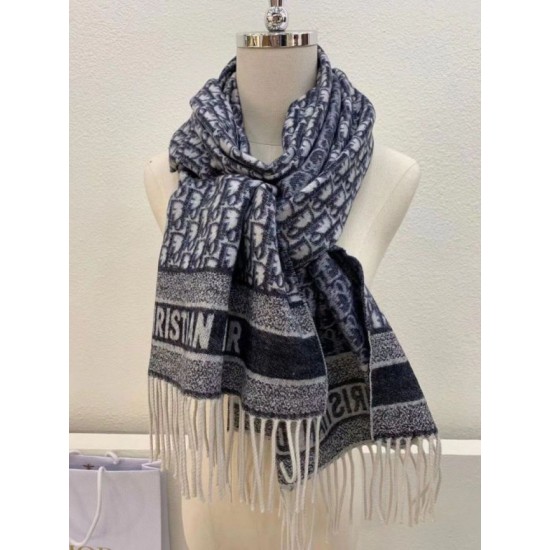 Replica Dior Oblique Scarf Blue Cashmere Fake Replica Dior Oblique Scarf Blue Cashmere Fake