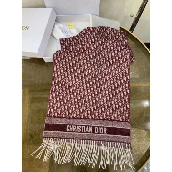 Replica Dior Oblique Scarf Cashmere Burgundy Fake Replica Dior Oblique Scarf Cashmere Burgundy Fake