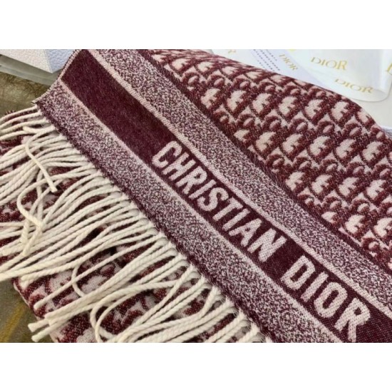 Replica Dior Oblique Scarf Cashmere Burgundy Fake Replica Dior Oblique Scarf Cashmere Burgundy Fake