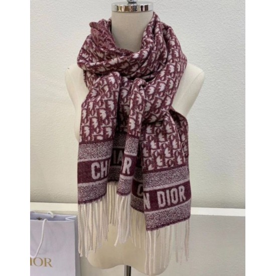 Replica Dior Oblique Scarf Cashmere Burgundy Fake Replica Dior Oblique Scarf Cashmere Burgundy Fake
