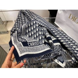 Replica Dior Oblique Blanket Wool and Angora Navy Blue Fake Replica Dior Oblique Blanket Wool and Angora Navy Blue Fake