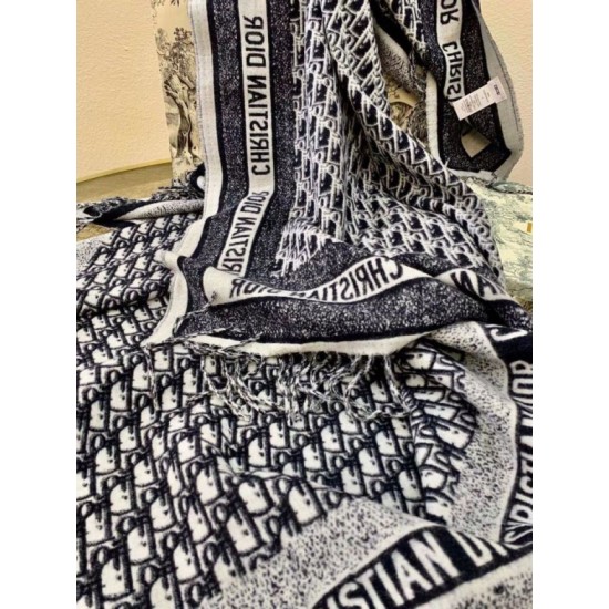 Replica Dior Oblique Blanket Wool and Angora Navy Blue Fake Replica Dior Oblique Blanket Wool and Angora Navy Blue Fake
