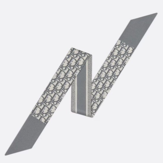 Replica Dior Oblique Mitzah Scarf Silk Twill Grey Fake Replica Dior Oblique Mitzah Scarf Silk Twill Grey Fake