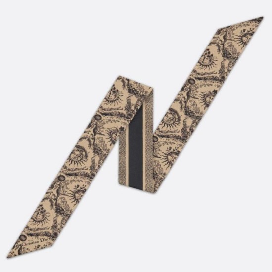 Replica Dior Toile de Jouy Soleil Mitzah Scarf Silk Twill Beige Fake Replica Dior Toile de Jouy Soleil Mitzah Scarf Silk Twill Beige Fake