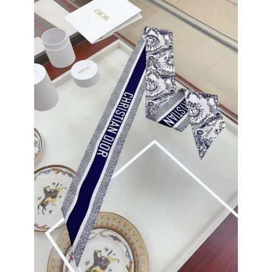 Replica Dior Toile de Jouy Soleil Mitzah Scarf Silk Twill Blue Fake Replica Dior Toile de Jouy Soleil Mitzah Scarf Silk Twill Blue Fake