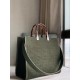 Replica Fendi Sunshine Medium Shopper Bag FF Fabric Green Fake Replica Fendi Sunshine Medium Shopper Bag FF Fabric Green Fake