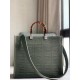 Replica Fendi Sunshine Medium Shopper Bag FF Fabric Green Fake Replica Fendi Sunshine Medium Shopper Bag FF Fabric Green Fake