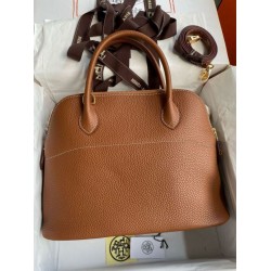 Replica Hermes Bolide 1923 31 Handmade Bag Clemence Gold Fake Replica Hermes Bolide 1923 31 Handmade Bag Clemence Gold Fake