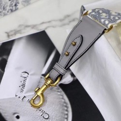 Replica Dior Oblique Shoulder Strap Grey Fake