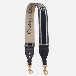 Replica Dior Blue Christian Dior Shoulder Strap Fake