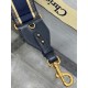 Replica Dior Shoulder Strap with Ring Embroidery Canvas Blue Fake Replica Dior Shoulder Strap with Ring Embroidery Canvas Blue Fake