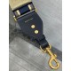 Replica Dior Shoulder Strap with Ring Embroidery Canvas Blue Fake Replica Dior Shoulder Strap with Ring Embroidery Canvas Blue Fake