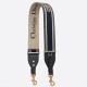 Replica Dior Shoulder Strap with Ring Embroidery Canvas Blue Fake Replica Dior Shoulder Strap with Ring Embroidery Canvas Blue Fake