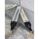 Replica Dior Shoulder Strap with Ring Embroidery Canvas Grey Fake Replica Dior Shoulder Strap with Ring Embroidery Canvas Grey Fake