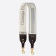 Replica Dior Shoulder Strap with Ring Embroidery Canvas Grey Fake Replica Dior Shoulder Strap with Ring Embroidery Canvas Grey Fake
