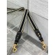 Replica Dior Adjustable Shoulder Strap with Ring Embroidery Black Fake Replica Dior Adjustable Shoulder Strap with Ring Embroidery Black Fake