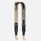 Replica Dior Adjustable Shoulder Strap with Ring Embroidery Black Fake Replica Dior Adjustable Shoulder Strap with Ring Embroidery Black Fake