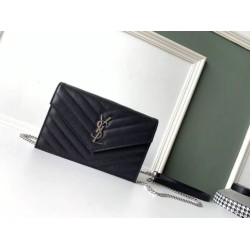 Replica YSL Saint Laurent WOC Envelope Chain Wallet Noir Fake Replica YSL Saint Laurent WOC Envelope Chain Wallet Noir Fake