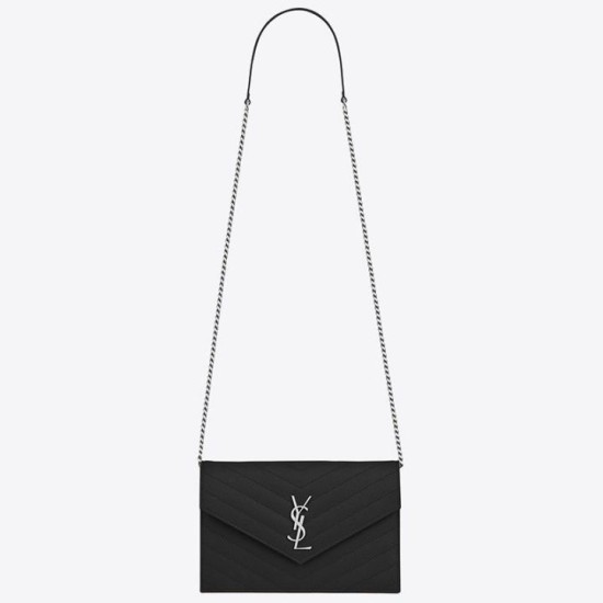 Replica YSL Saint Laurent WOC Envelope Chain Wallet Noir Fake Replica YSL Saint Laurent WOC Envelope Chain Wallet Noir Fake