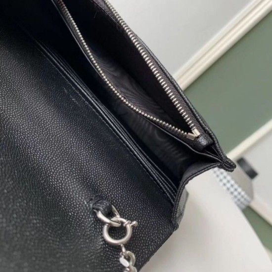 Replica YSL Saint Laurent WOC Envelope Chain Wallet Noir Fake Replica YSL Saint Laurent WOC Envelope Chain Wallet Noir Fake