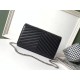 Replica YSL Saint Laurent WOC Monogram Chain Wallet Noir Fake Replica YSL Saint Laurent WOC Monogram Chain Wallet Noir Fake