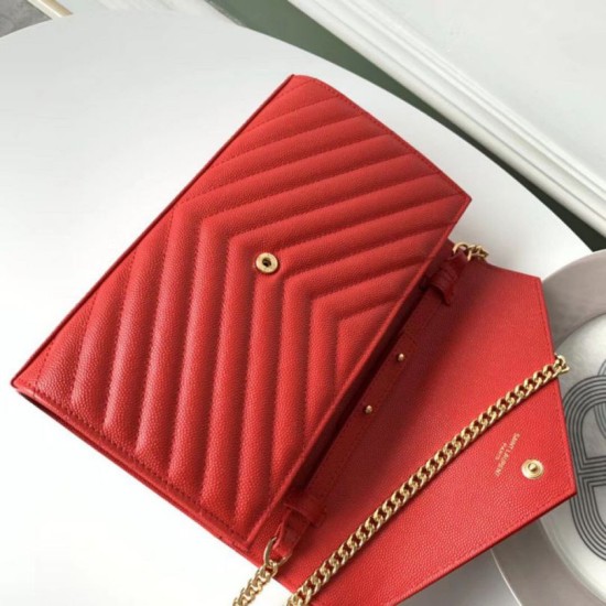 Replica YSL Saint Laurent WOC Monogram Chain Wallet Red Fake Replica YSL Saint Laurent WOC Monogram Chain Wallet Red Fake