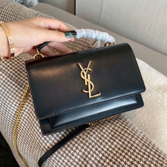 Replica YSL Saint Laurent WOC Sunset Chain Wallet Black Fake Replica YSL Saint Laurent WOC Sunset Chain Wallet Black Fake