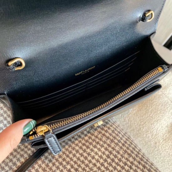 Replica YSL Saint Laurent WOC Sunset Chain Wallet Black Fake Replica YSL Saint Laurent WOC Sunset Chain Wallet Black Fake