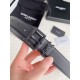 Replica YSL Saint Laurent Cassandre Square Buckle Belt 30MM All Black Fake Replica YSL Saint Laurent Cassandre Square Buckle Belt 30MM All Black Fake