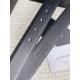 Replica YSL Saint Laurent Cassandre Square Buckle Belt 30MM All Black Fake Replica YSL Saint Laurent Cassandre Square Buckle Belt 30MM All Black Fake