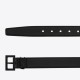 Replica YSL Saint Laurent Cassandre Square Buckle Belt 30MM All Black Fake Replica YSL Saint Laurent Cassandre Square Buckle Belt 30MM All Black Fake