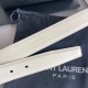 Replica YSL Saint Laurent Cassandre Square Buckle Belt 30MM White Fake Replica YSL Saint Laurent Cassandre Square Buckle Belt 30MM White Fake