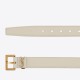Replica YSL Saint Laurent Cassandre Square Buckle Belt 30MM White Fake Replica YSL Saint Laurent Cassandre Square Buckle Belt 30MM White Fake