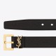 Replica YSL Saint Laurent Cassandre Square Buckle Belt 30MM Black Fake Replica YSL Saint Laurent Cassandre Square Buckle Belt 30MM Black Fake