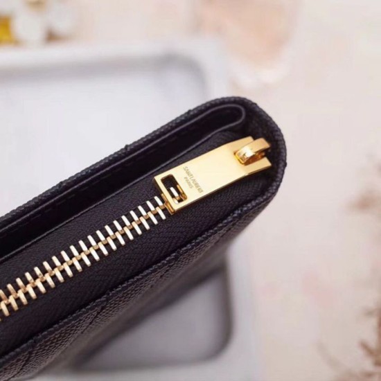 Replica YSL Saint Laurent Compact Zip Around Wallet Black Fake Replica YSL Saint Laurent Compact Zip Around Wallet Black Fake