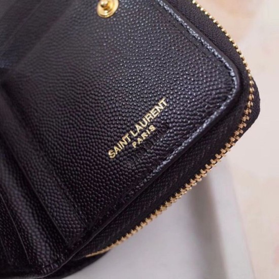 Replica YSL Saint Laurent Compact Zip Around Wallet Black Fake Replica YSL Saint Laurent Compact Zip Around Wallet Black Fake