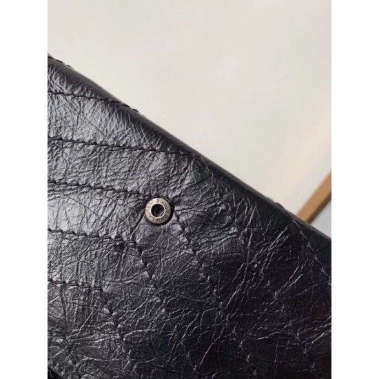 Replica YSL Saint Laurent Niki Large Wallet Crinkled Vintage Black Fake Replica YSL Saint Laurent Niki Large Wallet Crinkled Vintage Black Fake