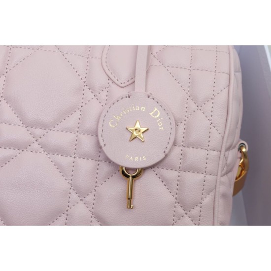Replica Dior Groove 25 Bag in Biscuit Macrocannage Pink Replica Dior Groove 25 Bag in Biscuit Macrocannage Pink