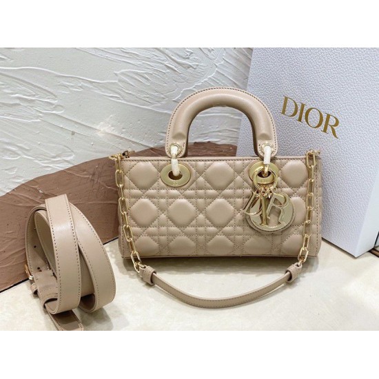 Replica Dior Small Lady D-Joy Dior Bag Cannage Apricot Replica Dior Small Lady D-Joy Dior Bag Cannage Apricot