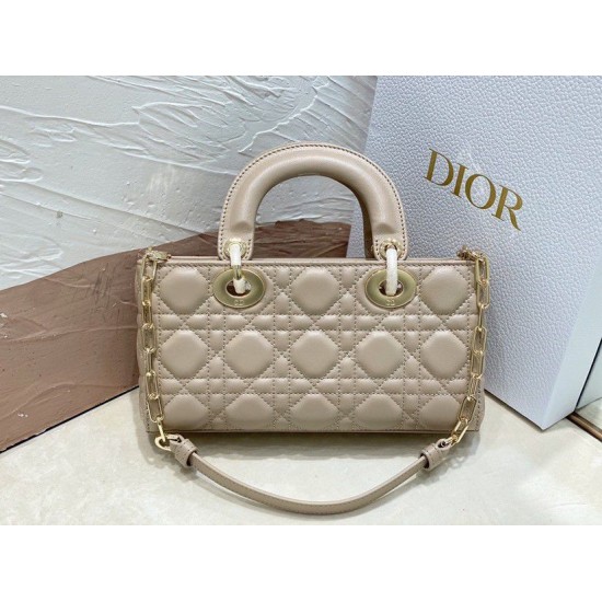 Replica Dior Small Lady D-Joy Dior Bag Cannage Apricot Replica Dior Small Lady D-Joy Dior Bag Cannage Apricot