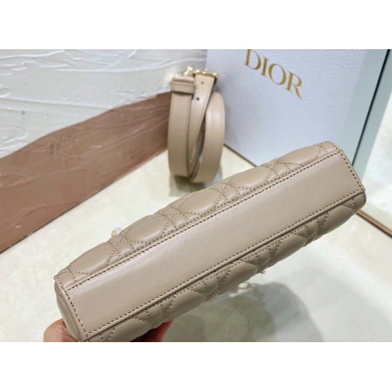 Replica Dior Small Lady D-Joy Dior Bag Cannage Apricot Replica Dior Small Lady D-Joy Dior Bag Cannage Apricot