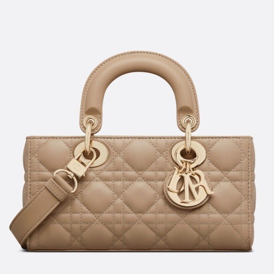 Replica Dior Small Lady D-Joy Dior Bag Cannage Apricot Replica Dior Small Lady D-Joy Dior Bag Cannage Apricot