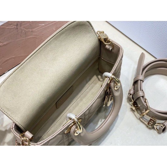 Replica Dior Small Lady D-Joy Dior Bag Cannage Apricot Replica Dior Small Lady D-Joy Dior Bag Cannage Apricot